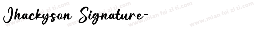 Jhackyson Signature字体转换